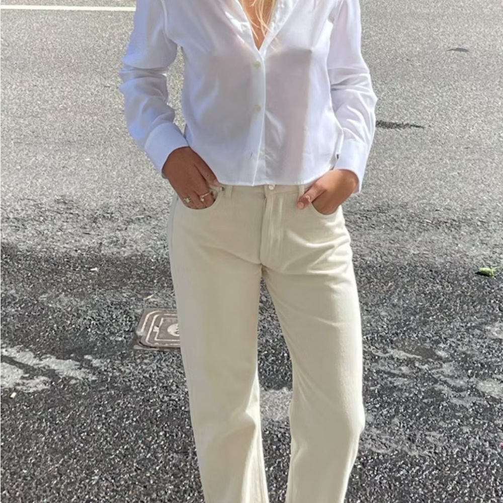 Djerf Avenue cream jeans